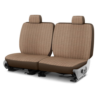 Dash Designs® - Duramax Tweed™ 2nd Row Brown Custom Seat Cover