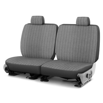 Dash Designs® - Duramax Tweed™ 2nd Row Gray Custom Seat Covers
