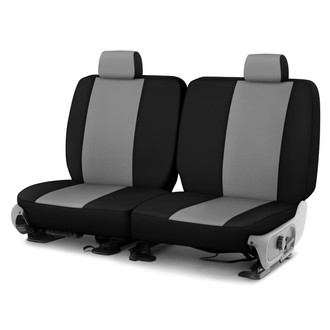 Dash Designs® - Genuine Neoprene™ 2nd Row Gray with Black Custom Seat Covers
