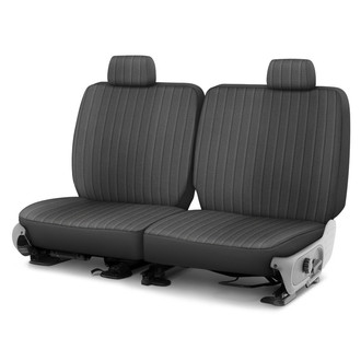 Dash Designs® - Dorchester Velour™ 2nd Row Charcoal Custom Seat Cover