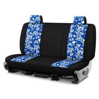 Dash Designs® - Hawaiian™ 2nd Row Blue with Black Custom Seat Covers