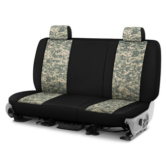 Dash Designs® - Camo™ 2nd Row Digital Green with Black Custom Seat Covers