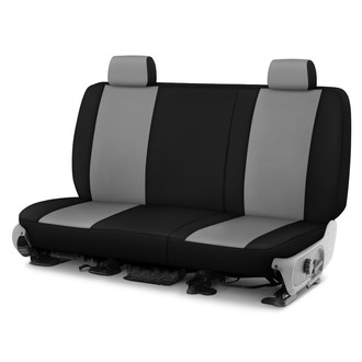 Dash Designs® - Genuine Neoprene™ 2nd Row Gray with Black Custom Seat Covers