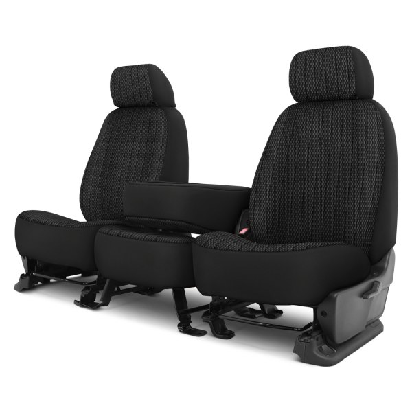 Dash Designs® - Allure™ 1st Row Black Custom Seat Covers