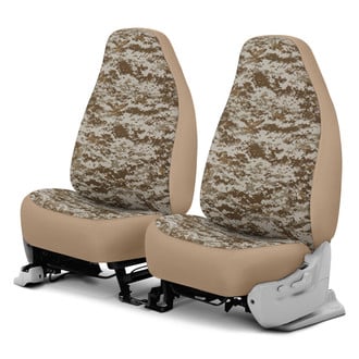 Dash Designs® - Camo™ 1st Row Digital Tan Custom Seat Covers