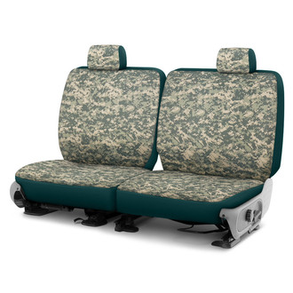 Dash Designs® - Camo™ 2nd Row Digital Green Custom Seat Covers