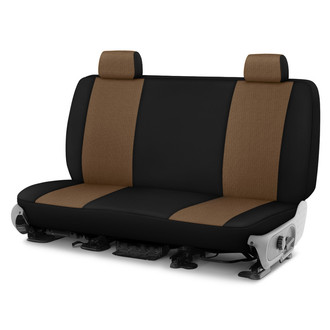 Dash Designs® - GrandTex™ 3rd Row Oak with Black Custom Seat Covers