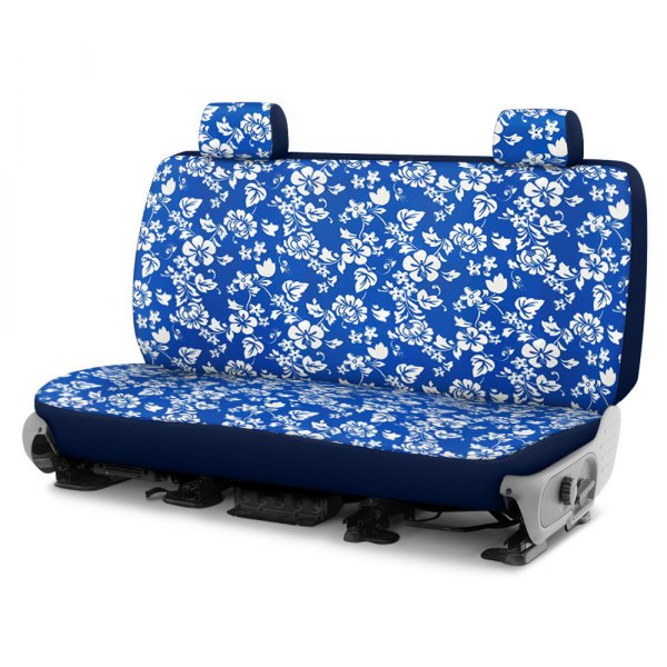 Dash Designs® - Hawaiian™ 1st Row Blue Custom Seat Covers