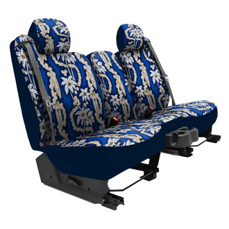 Dash Designs® - Hawaiian™ 2nd Row Surf City Blue Custom Seat Cover