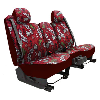 Dash Designs® - Hawaiian™ 2nd Row Turtle Beach Red Custom Seat Cover