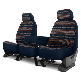Dash Designs® - Southwest Sierra™ 1st Row Dark Blue Custom Seat Cover