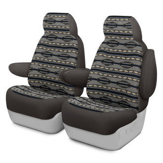 Dash Designs® - Southwest Sierra™ 1st Row Gray Custom Seat Covers