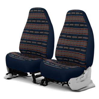 Dash Designs® - Southwest Sierra™ 1st Row Dark Blue Custom Seat Covers