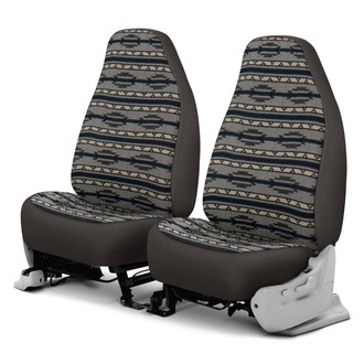 Dash Designs® - Southwest Sierra™ 1st Row Gray Custom Seat Covers