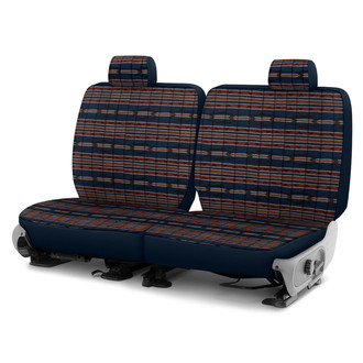 Dash Designs® - Southwest Sierra™ 2nd Row Dark Blue Custom Seat Cover