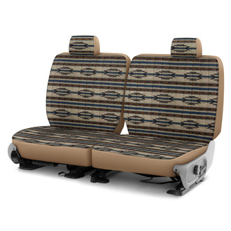Dash Designs® - Southwest Sierra™ 2nd Row Tan Custom Seat Cover