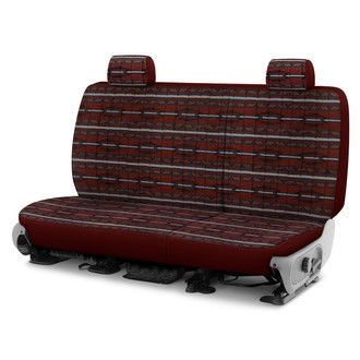 Dash Designs® - Southwest Sierra™ 2nd Row Maroon Custom Seat Cover