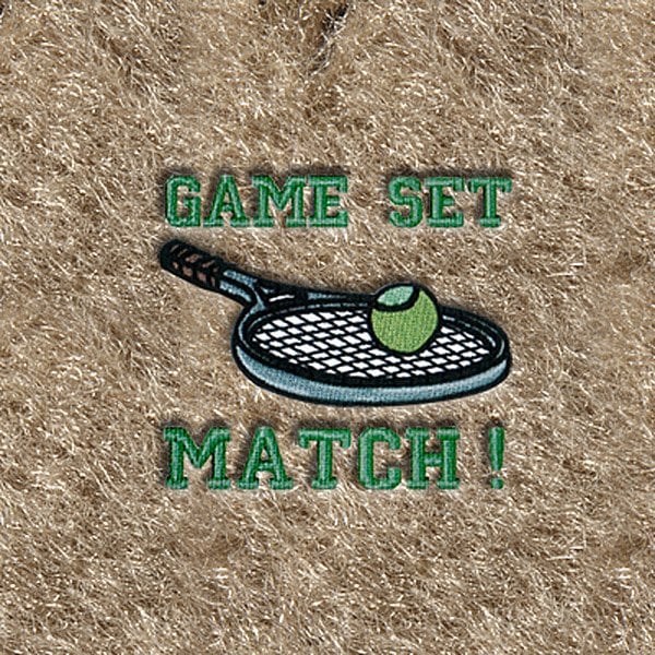 DashMat® - Embroidery "Game Set Match" Logo