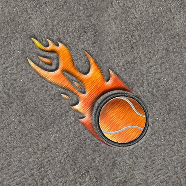 DashMat® - Embroidery "Flaming Tennis Ball" Logo