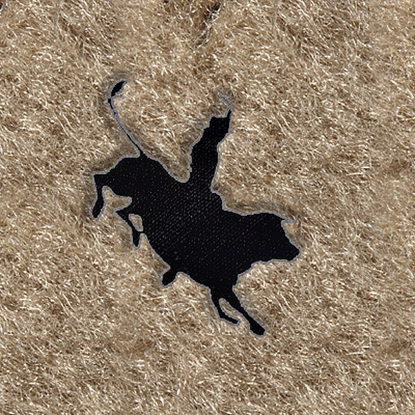 DashMat® - Embroidery "Bull Riding" Black Logo