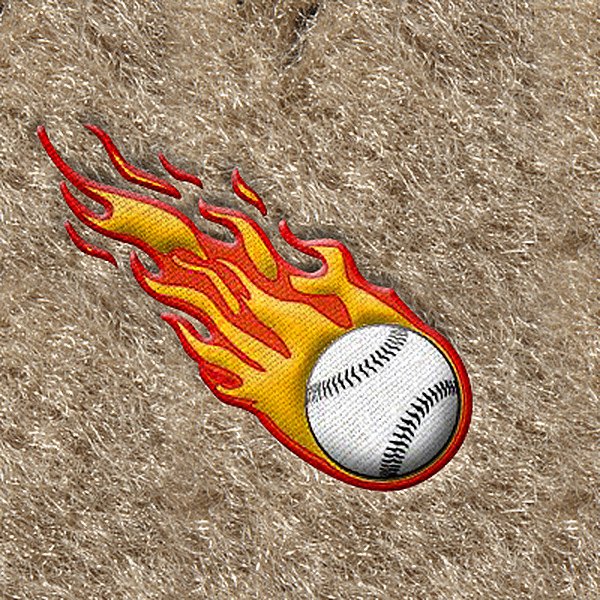 DashMat® - Embroidery "Flaming Baseball" Logo