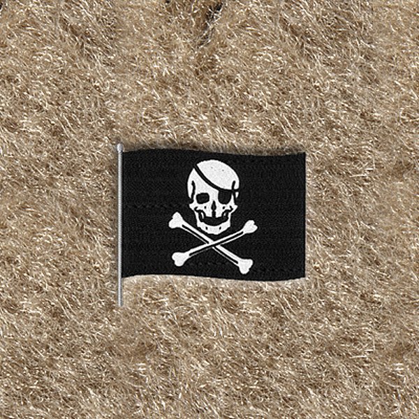 DashMat® - Embroidery "Pirate Flag" Black Logo