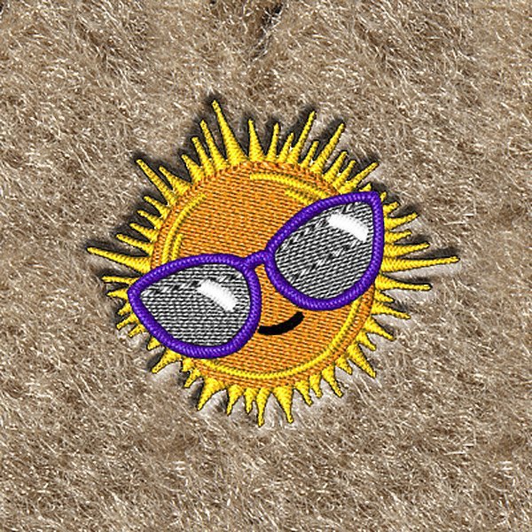 DashMat® - Embroidery "Sun with Sunglasses" Logo