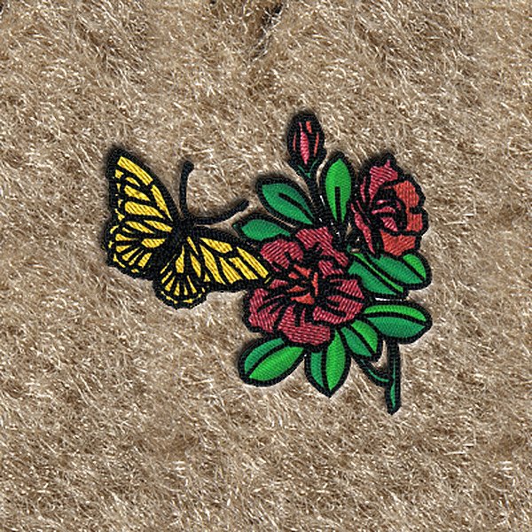 DashMat® - Embroidery "Butterfly & Flowers" Logo