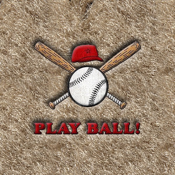 DashMat® - Embroidery "Play Ball!" Logo