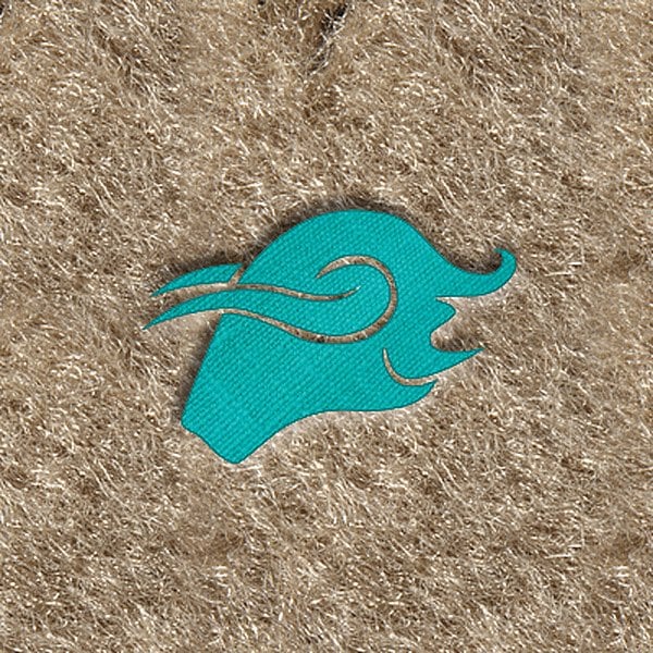 DashMat® - Embroidery "Taurus" Turquoise Logo