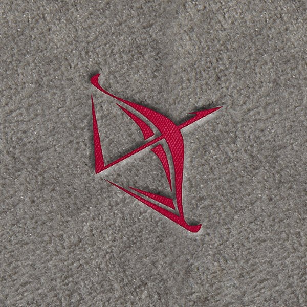 DashMat® - Embroidery "Sagittarius" Maroon Logo