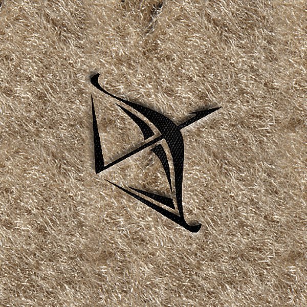 DashMat® - Embroidery "Sagittarius" Black Logo