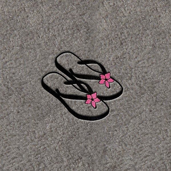 DashMat® - Embroidery "Flipflops with Pink Flower" Logo