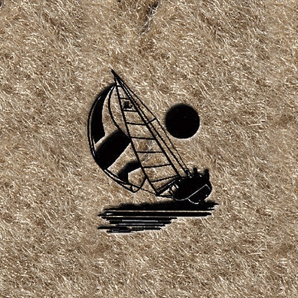 DashMat® - Embroidery "Sailboat" Black Logo