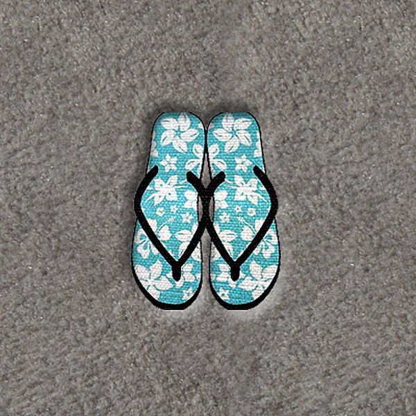 DashMat® - Embroidery "Flipflops with Hawaiian" Logo