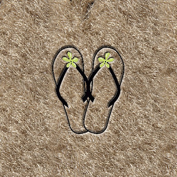 DashMat® - Embroidery "Flipflops with Green" Logo