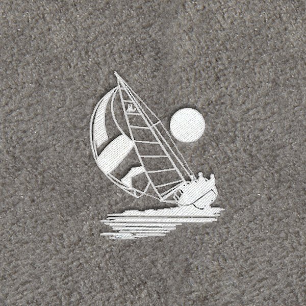 DashMat® - Embroidery "Sailboat" White Logo
