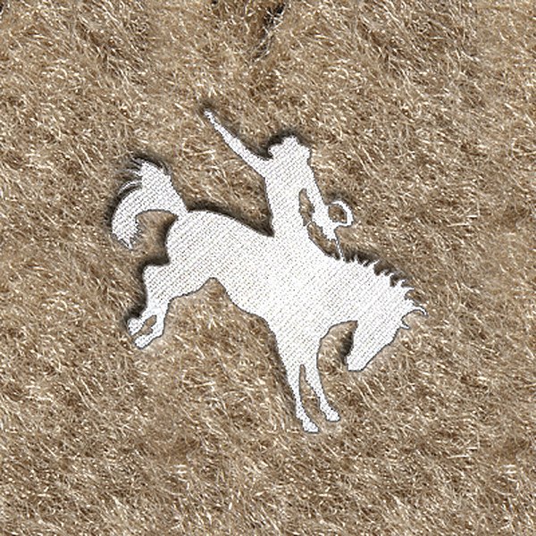 DashMat® - Embroidery "Bucking Horse" White Logo