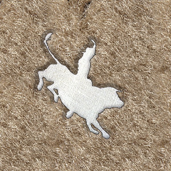 DashMat® - Embroidery "Bull Riding" White Logo