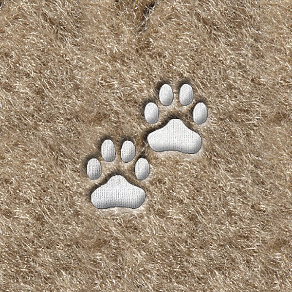 DashMat® - Embroidery "Dog Paws" White Logo