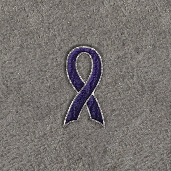 DashMat® - Embroidery "Support Ribbon" Purple Logo