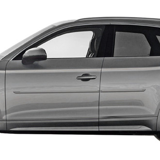 Dawn® - 1.25" Wide Body Side Moldings with Chrome Insert (Painted)