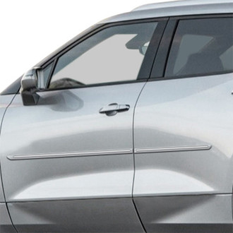 Dawn® - 1.25" Wide Body Side Moldings with Chrome Insert (Painted)
