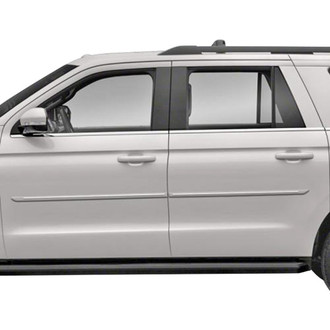 Dawn® - 1.25" Wide Body Side Moldings with Chrome Insert (Painted)