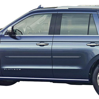 Dawn® - 1.25" Wide Body Side Moldings with Chrome Insert (Painted)