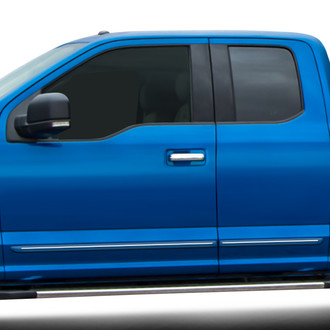 Dawn® - 1.25" Wide Body Side Moldings with Chrome Insert (Painted)
