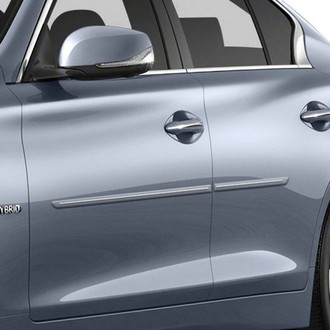 Dawn® - 1.25" Wide Body Side Moldings with Chrome Insert (Painted)
