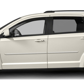 Dawn® - 1.25" Wide Body Side Moldings with Chrome Insert (Painted)