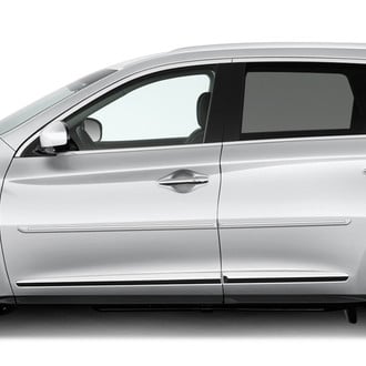 Dawn® - 1.25" Wide Body Side Moldings with Chrome Insert (Painted)