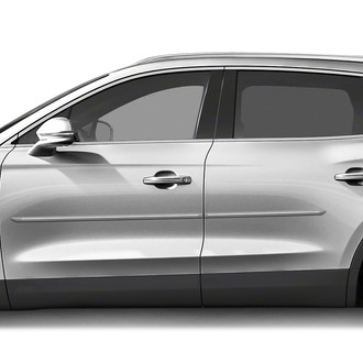 Dawn® - 1.25" Wide Body Side Moldings with Chrome Insert (Painted)